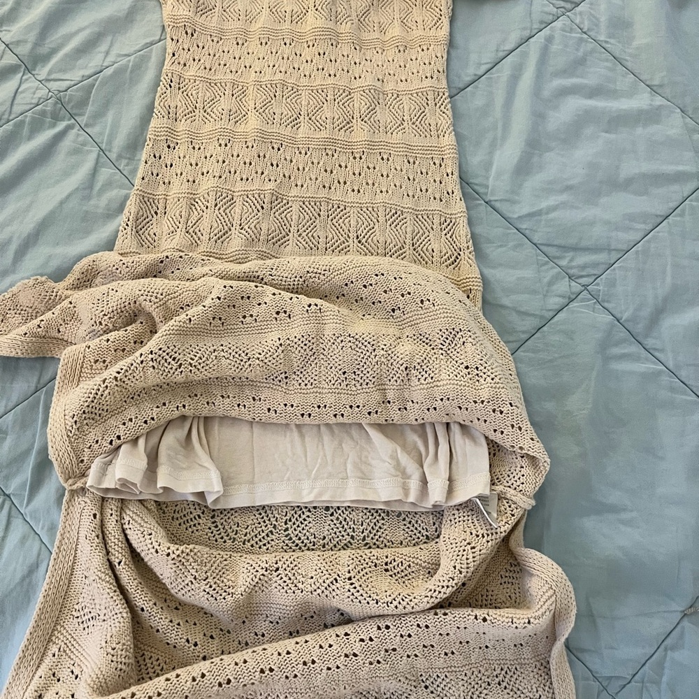 NWT Saltwater Luxe Crochet Maxi DressSize Medium - Picture 8 of 9